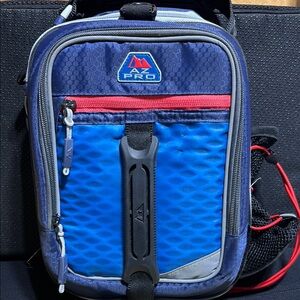 Blue and Gray Dual Compartment Lunch Pack